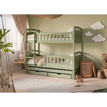 Postel Legno Dětská patrová postel Blanka olivová Rozměr (cm): 90x200