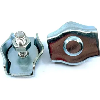 Železářství D 4 mm - zinek - Lanová svorka SIMPLEX