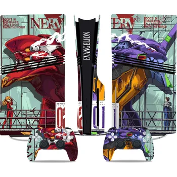 Obal na herní konzoli Polep na konzoli PS5 SLIM diskovou verzi Evangelion (PS5)