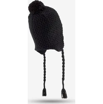 Pokrývka hlavy WEDZE Lyžařská ušanka Timeless černá ČERNÁ