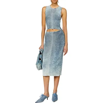 Dámské šaty ŠATY DIESEL M-TARYN DRESS FADED DENIM