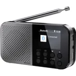Sharp DR-P520 (GY) DR-P520 outdoorové rádio, FM, DAB, Bluetooth, s USB nabíječkou, na dotek výrazná tlačítka, černá