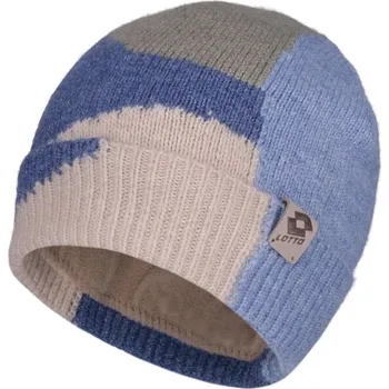 Čepice Dívčí pletená čepice Lotto WINTY UNI Světle modrá, Modrá, Béžová