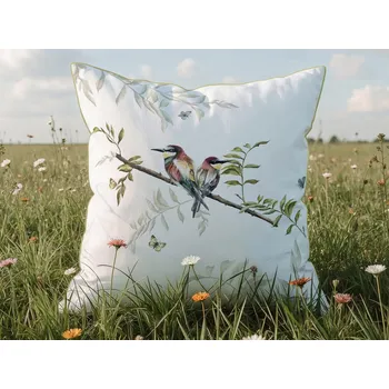 Povlečení DARRÉ Povlak na polštář Česká krajina - Vlha pestrá na větvičce Velikost: 40 x 40