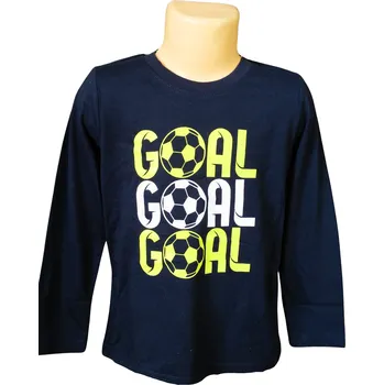 Chlapecké tričko Chlapecké tričko VENERE GOAL dlouhý rukáv temně modré Barva: Modrá tmavá, Velikost: 116