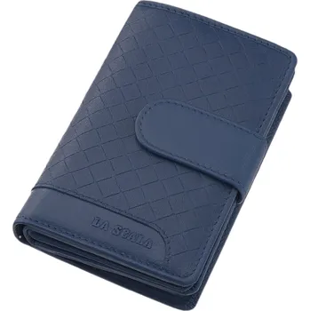 Peněženka LA SCALA Dámská kožená peněženka modrá DGN-192