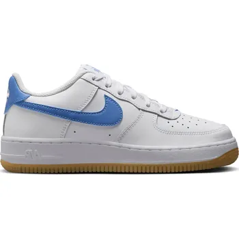 Pánská obuv Nike Air Force 1 Low White Gum Light Brown Blue Beyond (GS) 38.5