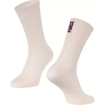 Pánská móda Force Longer Slim ponožky krémová vel. L-XL (EU 42-46)