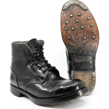 Lovecká obuv Armáda Britská Boty BRITSKÉ přehlídkové PARADE kožené použité velikost: 5L