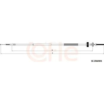 Brzdový systém Lanovod parkovací brzdy COFLE 92.1E.BW001