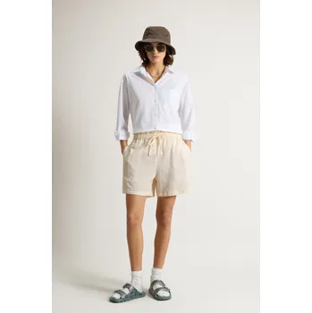 Dámské kraťasy ŠORTKY WOOLRICH SEERSUCKER COTTON SHORT YELLOW CHECK