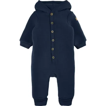 Kojenecká kombinéza Mikk-Line kojenecký vlněný merino overal 50033 - Blue Nights Velikost: 74 MERINO VLNA
