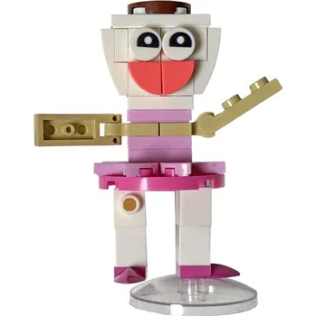 Díl pro stavebnice Brainrot Ballerina Cappuccina stavebnice - 125 ks