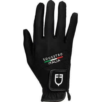 EQUESTRO Rukavice jezdecké X Fise Equestro, černé 6