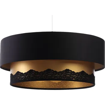 BPS koncept Závěsné svítidlo DUO ellegant, 1xE27, v. 102 cm, ø 50 cm Barva: Černá-zlatá