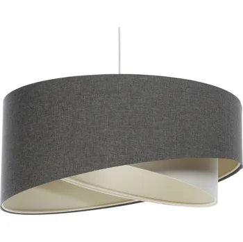 BPS koncept Závěsné svítidlo BOHO černé, 1xE27, ø 60 cm Barva: Krémová