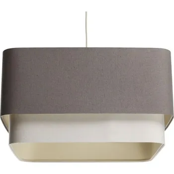 BPS koncept Závěsné svítidlo KWADRO DUO dvoubarevné, 1xE27, 51x47 cm Barva: Tmavě šedá-béžová