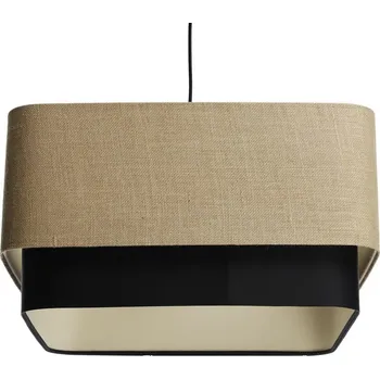 BPS koncept Závěsné svítidlo KWADRO DUO dvoubarevné, 1xE27, 51x47 cm Barva: Jutová-černá