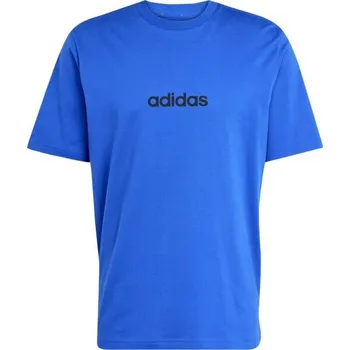 Pánské oblečení Pánské tričko adidas ESSENTIALS LINEAR TEE S Modrá, Černá
