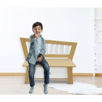 Zahradní lavice Axi Zahradní lavička s úložným prostorem Corky přírodní/bílá