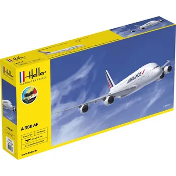 Plastikový model Airbus A380 Air France - obsahuje barvy a lepidlo - Heller STARTER KIT 56436
