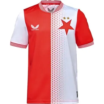 CASTORE SLAVIA PRAGUE HOME SS SHIRT JR S Červená