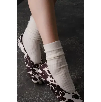 Dámské punčochy Dámské síťované punčochové kalhoty KABARETKA 155 ecru 38-40