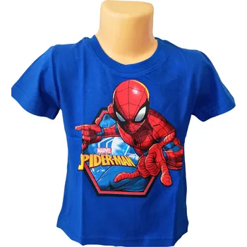 Exity KFT Chlapecké tričko SPIDERMAN krátký rukáv modré Barva: Modrá světlá, Velikost: 98