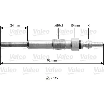 Zapalovací a žhavicí svíčka Zhavici svicka VALEO (345104)