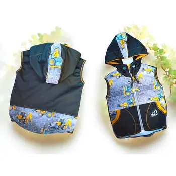 Klučičí softshell vesta bagry na zdi Klučičí vesta
