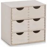 Zeller Komoda se 6 zásuvkami, 20x28x27,5 cm