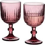Skleněné poháry na nápoje ELISE PURPLE 350 ml 4 ks