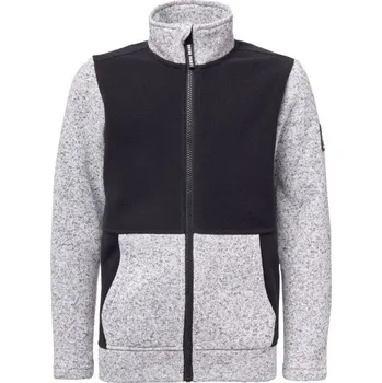 Dětská móda Dětská fleecová mikina svetrového vzhledu Lewro BILGE 152/158 Šedá, Černá