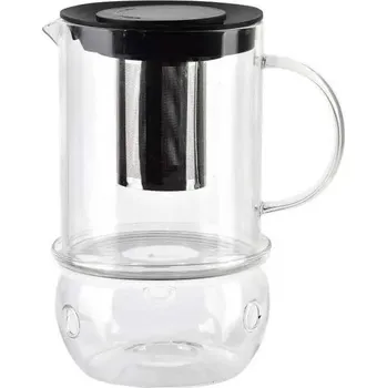 Konvice na čaj Skleněná čajová konvice se sítkem PETER 1,1 l