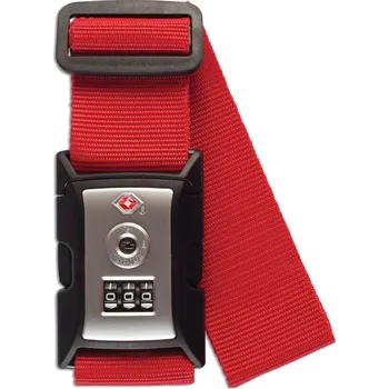 Příslušenství k zavazadlu Bezpečnostní popruh na zavazadlo s TSA zámkem Worldpack - červená