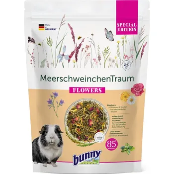 Krmivo pro hlodavce Výhodné balení: 3x1,5kg bunny MeerschweinchenTraum Special Edition Flowers pro morčata