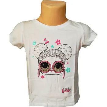 van der Erve Dívčí tričko L.O.L. krátký rukáv Bílá, Velikost: 104 104