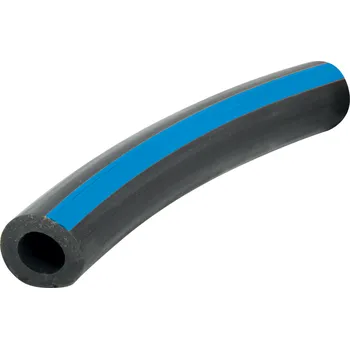 Vzduchová hadice gumová na dojení průměr 23 x 12 mm černá s modrým proužkem metráž
