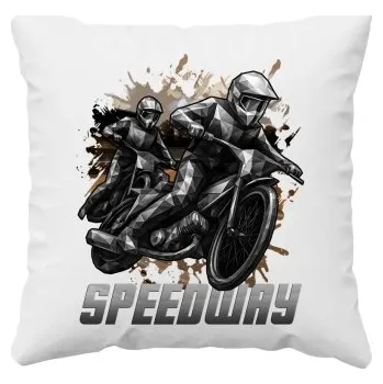 Žertovný předmět Speedway - plochá dráha - polštář s potiskem- Tričkový.cz