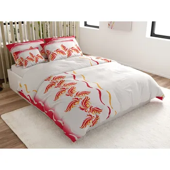 Povlečení Povlečení z mikrosaténu SOFTURE, bílo-červené Rozměr povlečení: 70 x 90 cm | 140 x 200 cm