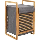 Šedý bambusový koš na prádlo HOLDE 174462293