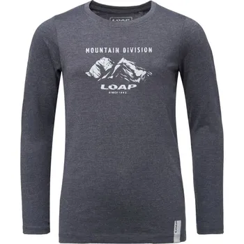 Chlapecké tričko Chlapecké volnočasové tričko LOAP BIVOR 158/164 Tmavě modrá, Bílá