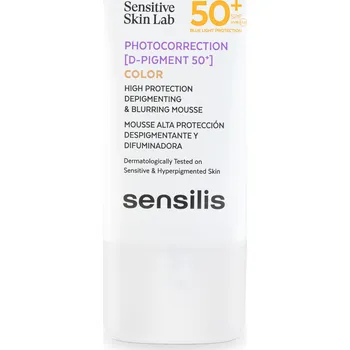 Pleťový krém Sensilis Photocorrection pleťová krém-pěna, která sjednocuje tón pleti s SPF50+, 40 ml