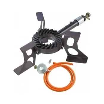 Vařič Plynový vařič TRINO 7 kW s připojením na 10 kg PB lahev (kvalitní provedení a odolné materiály vařiče TRINO 7 kW zaručují dlouhodobé používání)