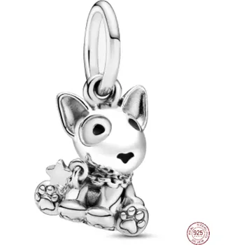 Přívěsek Charm Sterlingové stříbro 925 Bul Teriér, pes, přívěsek na náramek zvíře