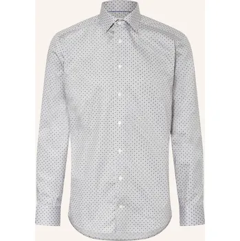 Pánská košile Eton Pánská Košile Slim Fit, světle šedá / petrolejová, 41