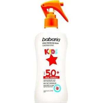 Přípravek na opalování Babaria Kids Sunscreen Spray SPF50+ ochranný tělový sprej na opalování 200 ml