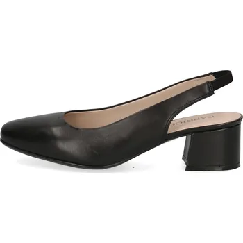 Dámské lodičky Dámské kožené lodičky 9-29500-42-022 Caprice černé Barva: black nappa, Velikost: 41