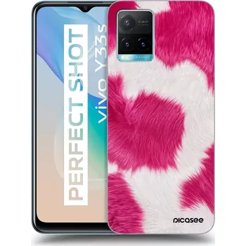 Pouzdro na mobilní telefon Picasee silikonový průhledný obal pro Vivo Y33s - Pink Moo