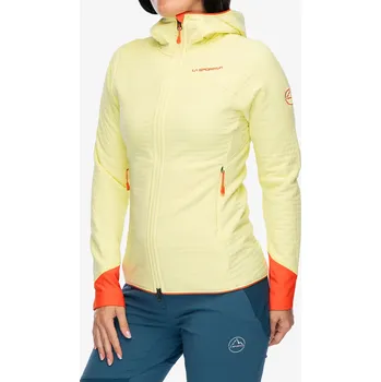 Dámské oblečení Fleecová mikina dámská La Sportiva Bristen Thermal Hoody - zest/cherry tomato